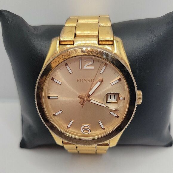 Fossil Boyfriend ES3587 Women's Stainless Steel Analog Dial Quartz Watch AM884 - Picture 2 of 11